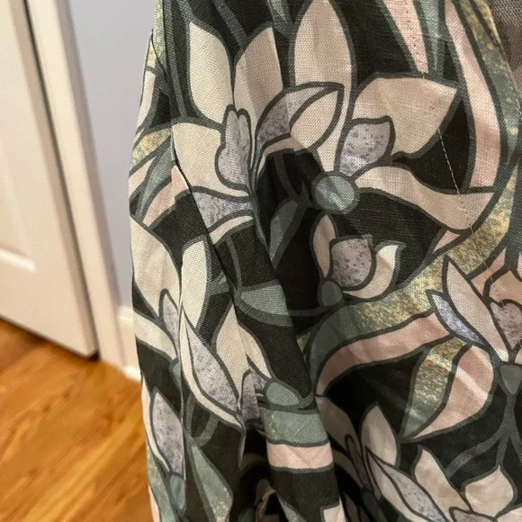 Kenny Flowers  Floral Wrap Dress with Belt- large -NWT - Picture 2 of 7